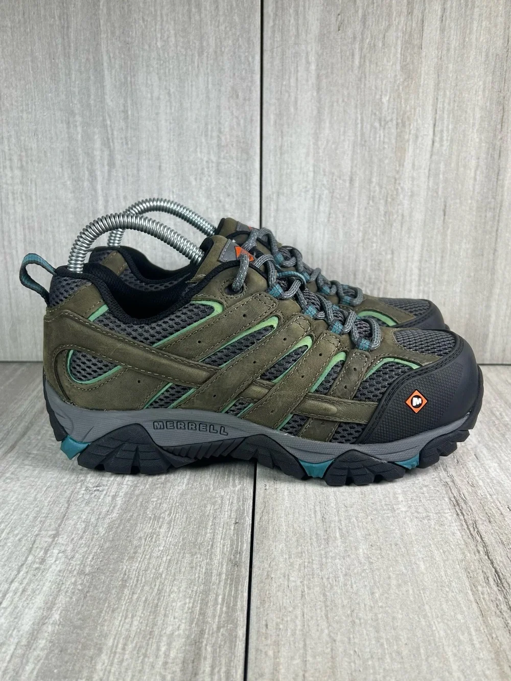 NEW Merrell Moab Vertex Vent Pewter Comp Toe Work Low Boot Shoe Men's Size 6